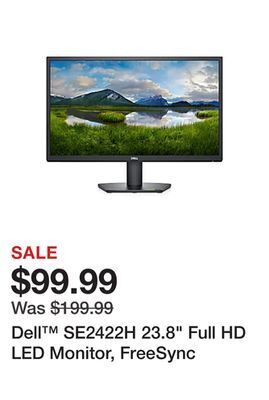 Office Depot Dell™ se2422h 23.8" full hd led monitor, freesync offer