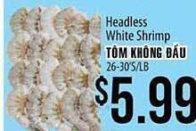 Hmart Headless white shrimp offer