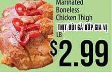 Hmart Marinated boneless chicken thigh offer