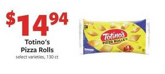 Fareway Totino's pizza rolls offer