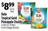 Pioneer Supermarkets Dole tropical gold pineapple chunks offer