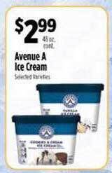 Pioneer Supermarkets Avenue a ice cream offer