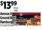 Pioneer Supermarkets Avenue a ground beef hamburgers offer