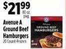 Pioneer Supermarkets Avenue a ground beef hamburgers offer