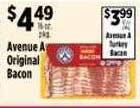 Pioneer Supermarkets Avenue a original bacon offer