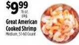 Pioneer Supermarkets Great american cooked shrimp offer