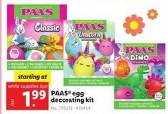 Lidl Paas Egg Decorating Kit offer