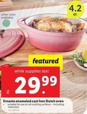 Lidl Ernesto Enameled Cast Iron Dutch Oven offer