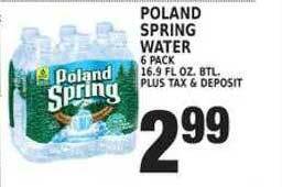 Associated Poland spring water offer