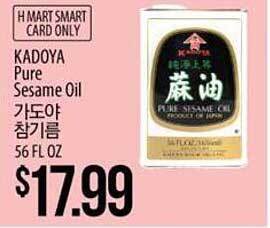 Hmart Kadoya pure sesame oil offer