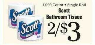 Morton Williams Scott bathroom tissue offer