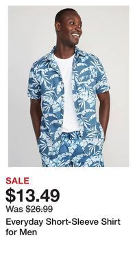 Old Navy Everyday short-sleeve shirt for men offer
