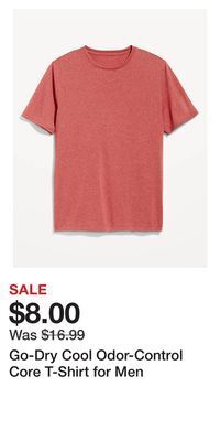 Old Navy Go-dry cool odor-control core t-shirt for men offer