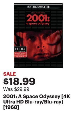 Best Buy 2001: a space odyssey [4k ultra hd blu-ray/blu-ray] [1968] offer