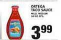 Pioneer Supermarkets Ortega taco sauce offer
