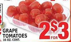 Pioneer Supermarkets Grape tomatoes offer