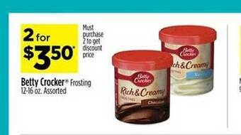 Dollar General Betty crocker frosting offer