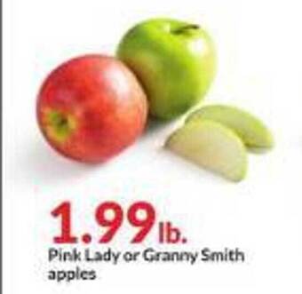 Hy-Vee Pink lady or granny smith apples offer