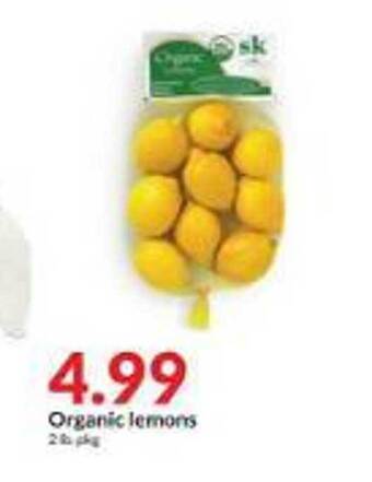 Hy-Vee Organic lemons offer