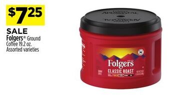 Dollar General Folgers® ground coffee offer