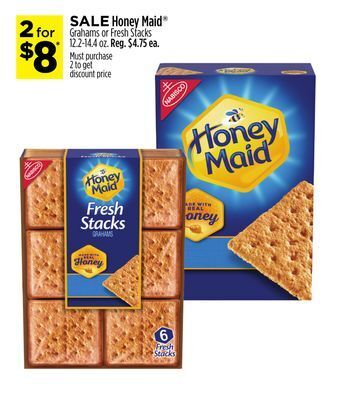 Dollar General Honey maid® grahams or fresh stacks offer