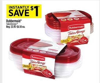 Dollar General Rubbermaid® takealongs® offer