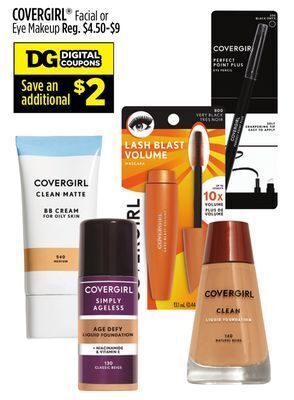 Dollar General Covergirl® facial or eye makeup offer