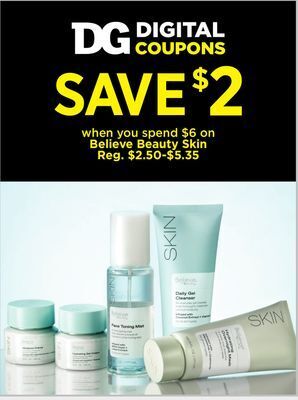 Dollar General Believe beauty skin offer