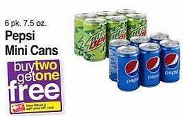 Harris Teeter Pepsi mini cans offer
