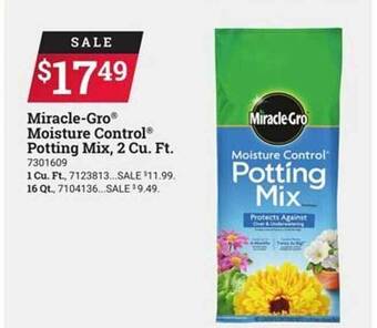 Ace Hardware Miracle-gro moisture control potting mix offer