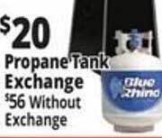 Ocean State Job Lot Propane tank exchange offer