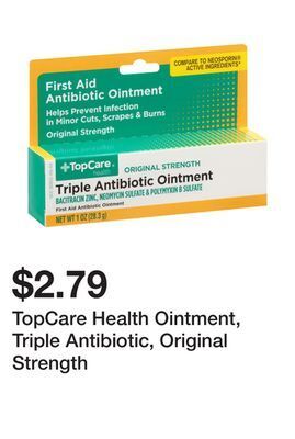 Wegmans Topcare health ointment, triple antibiotic, original strength offer