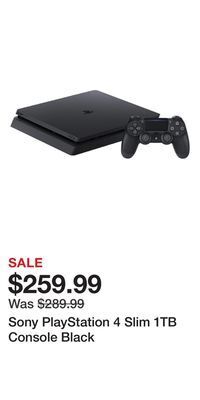 Game Stop Sony playstation 4 slim 1tb console black offer