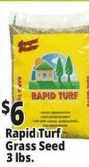 Ocean State Job Lot Rapid turf grass seed offer