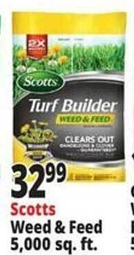 Ocean State Job Lot Scotts weed & feed 5,000 sq. ft. offer