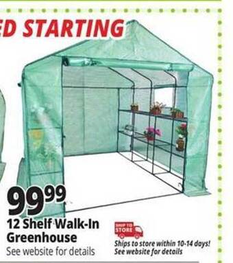 Ocean State Job Lot 12 shelf walk-in greenhouse offer