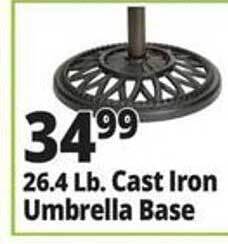 Ocean State Job Lot 26.4 lb. cast iron umbrella base offer