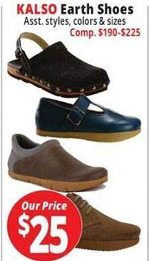 Ocean State Job Lot Kalso earth shoes offer