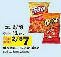 Meijer Cheetos or fritos offer