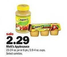 Meijer Mott's applesauce offer