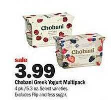 Meijer Chobani greek yogurt multipack offer