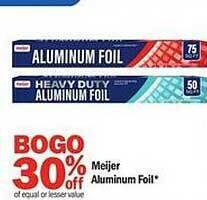 Meijer Meijer aluminum foil offer