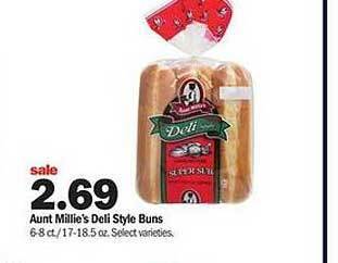 Meijer Aunt millie's deli style buns offer