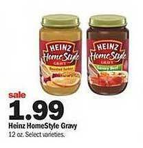 Meijer Heinz homestyle gravy offer