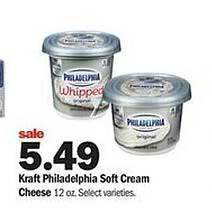 Meijer Kraft philadelphia soft cream cheese offer