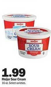 Meijer Meijer sour cream offer