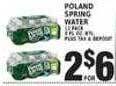 Associated Poland spring water offer