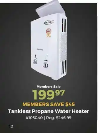 Tankless Propane Water Heater