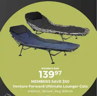Camping World Venture Forward Ultimate Lounger Cots offer