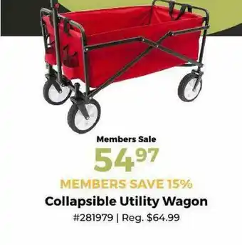 Camping World Collapsible Utility Wagon offer